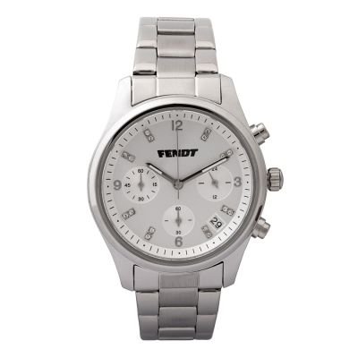 Montre chronographe argent pour femmes