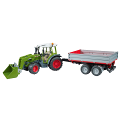 Fendt 211 Vario with Front Loader & Dropside Trailer (1:16 Scale)
