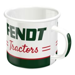 Fendt Retro Outdoor Enamel Mug &ndash; Leaders Drive Fendt