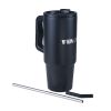 Fendt Black Thermo Mug XL – Recycled Metal 4 - Thumbnail 4