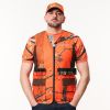 Fendt Hunting Gilet – Signal Orange Camouflage 3 - Thumbnail 3