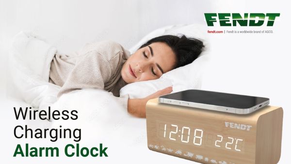 Desktop alarm clock with additional functions