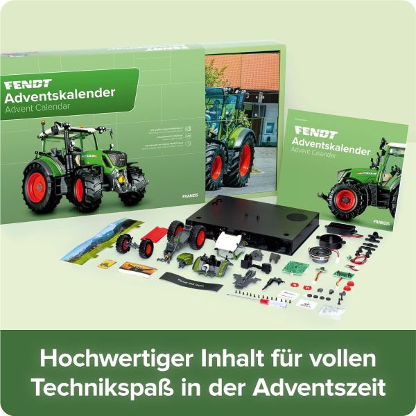 Adventskalender als Modellbausatz des Fendt Vario 313 (1:32) inkl. Soundmodul und 52-seitigem Begleitbuch