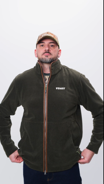 Fendt Men’s Fleece Jacket – Loden Green - Zoom 9