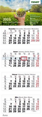 Calendario a 4 meses