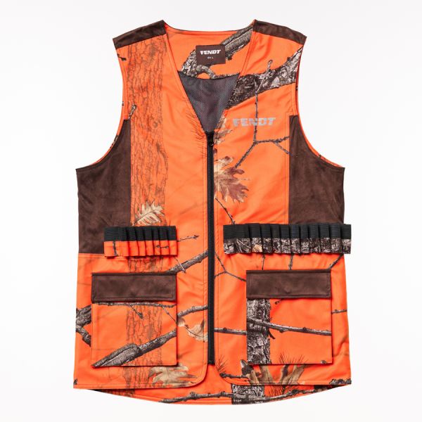 Fendt Hunting Gilet – Signal Orange Camouflage 2